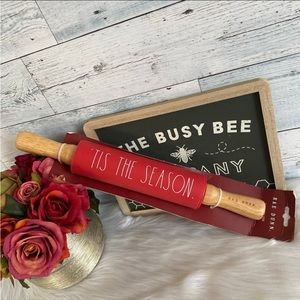 Rae Dunn ‘TIS THE SEASON Kitchen Baking Rolling Pin
